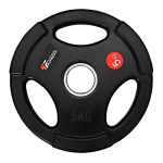 Obciążenie olimpijskie w gumie z uchwytami 5kg/51,5mm Platinum Fitness