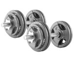 Zestaw hantlii żeliwnych kierownica hamertone 2 x 15 kg PlatinumFitness