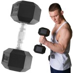 Hantla żeliwna treningowa HEX gumowana 16kg HRD