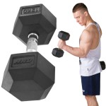 Hantla żeliwna treningowa HEX gumowana 12kg HRD