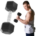 Hantla żeliwna treningowa HEX gumowana 6kg HRD