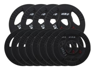 Obciążenie żeliwne kierownica 51,5mm olimpijskie. Zestaw 20kg. (4x2,5, 8x1,25)