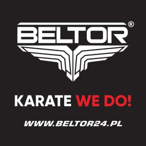 Naklejka Beltor Karate We Do! - czarna 8x8 cm - Beltor