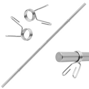 Gryf prosty gładki 130cm / 28mm + zaciski sztanga - Beltor