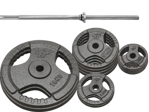 Zestaw 59KG Obciążenie Żeliwne 29mm + Gryf 28mm - Platinum Fitness