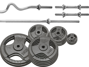 Zestaw 135KG Obciążenie Żeliwne 29mm + 4 Gryfy 28mm - Platinum Fitness