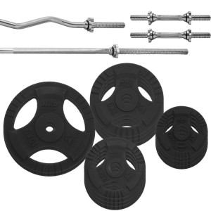 Zestaw 55 kg obciążenie żeliwne 29mm + 4x Gryf - HRD System