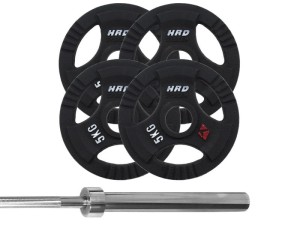 Zestaw Obciążenie Olimpijskie 33kg Gryf olimpijski - HRD System