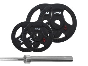 Zestaw Obciążenie Olimpijskie 43kg Gryf olimpijski - HRD System