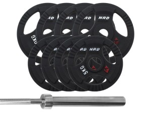 Zestaw Obciążenie Olimpijskie 73kg Gryf olimpijski - HRD System