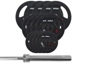 Zestaw Obciążenie Olimpijskie 83kg Gryf olimpijski - HRD System