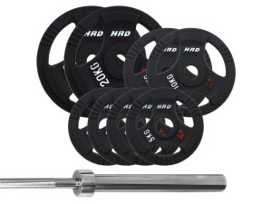 Zestaw Obciążenie Olimpijskie 93kg Gryf olimpijski - HRD System