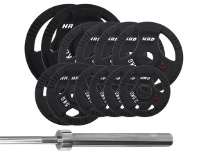 Zestaw Obciążenie Olimpijskie 113kg Gryf olimpijski - HRD System