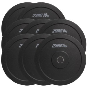 ZESTAW 50KG OBCIĄŻENIE OLIMPIJSKIE BUMPER 50,5MM - HRD System