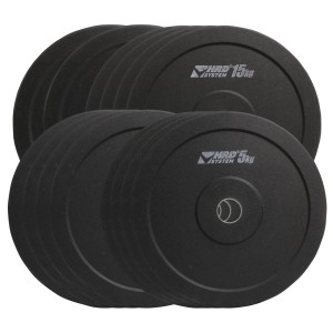 ZESTAW 160kg - Oryginalne obciążenie olimpijskie Bumper o średnicy otworu 50,5mm