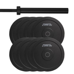 ZESTAW 60KG OBCIĄŻENIE OLIMPIJSKIE BUMPER + GRYF - HRD System