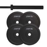 ZESTAW 70KG OBCIĄŻENIE OLIMPIJSKIE BUMPER + GRYF - HRD System
