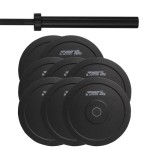 ZESTAW 70KG OBCIĄŻENIE OLIMPIJSKIE BUMPER + GRYF - HRD System