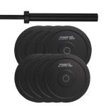 ZESTAW 80KG OBCIĄŻENIE OLIMPIJSKIE BUMPER + GRYF - HRD System