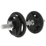 Regulowana hantla żeliwna 10kg + zaciski - Beltor