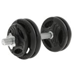 Regulowana hantla żeliwna 15kg + zaciski - Beltor