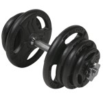 Regulowana hantla żeliwna 25kg + zaciski - Beltor