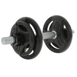 Regulowana hantla żeliwna 10kg + zaciski szczękowe czarne - Beltor