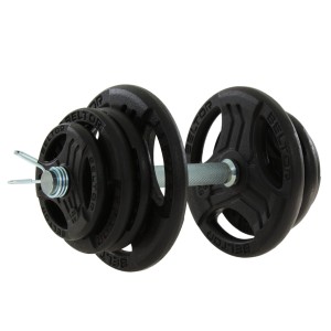 Regulowana hantla żeliwna 25kg + zaciski sprężynowe - Beltor