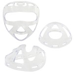 PLASTIKOWA MASKA TRANSPARENTNA DO KASKU KARATE ROZMIAR M, L, XL - BELTOR