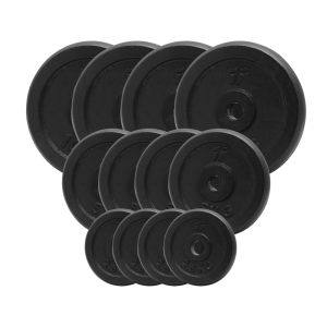 Obciążenie żeliwne pełne 29mm. Zestaw 70kg. (4x2,5, 4x5, 4x10)