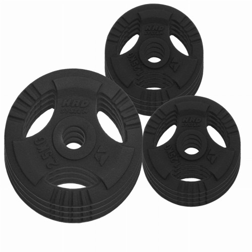 zestaw obciążenie czarne kierownica 4x2,5kg, 8x1,25kg HRD