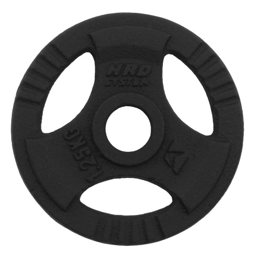 obciążenie żeliwne czarne z uchwytami 1,25kg