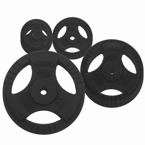 zestaw obciążenie 100kg żeliwne czarne kierownica