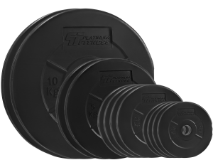 Zestaw 45kg (2x10, 2x5, 4x2,5, 4x1,25) Obciążenie bitumiczne 29mm