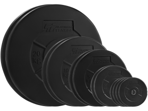 Zestaw 80kg (2x20, 2x10, 2x5, 2x2,5, 4x 1,25) Obciążenie bitumiczne 29mm