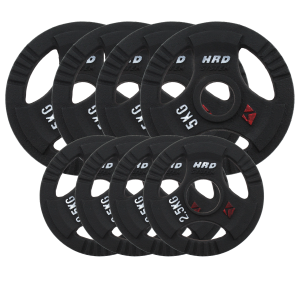 Obciążenie żeliwne kierownica 51,5mm olimpijskie. Zestaw 30kg. (4x5, 4x2,5)