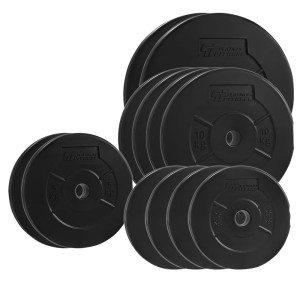 Zestaw 100kg (2x20, 4x10, 2x5, 4x2,5) Obciążenie bitumiczne 29mm