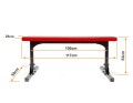 Wymiarowanie BELTOR - HRD SYSTEM LINE - ŁAWKA TRENINGOWA PROSTA CZARNO-CZERWONA H0140.jpg