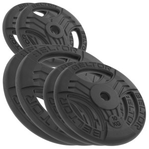 Zestaw 70kg Obciążenie żeliwne kierownica 26mm FastGrip Beltor