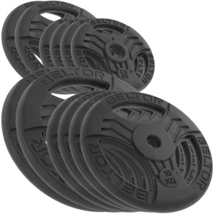 Zestaw 100kg Obciążenie żeliwne kierownica 26mm FastGrip Beltor