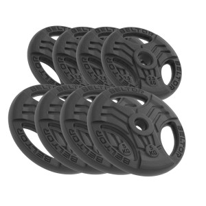 Zestaw 30kg Obciążenie żeliwne kierownica 29mm FastGrip Beltor