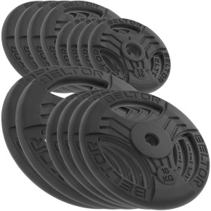 Zestaw 110kg Obciążenie żeliwne kierownica 29mm FastGrip Beltor