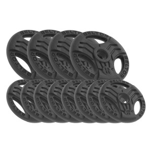 Zestaw 20kg Obciążenie żeliwne kierownica 51,5mm FastGrip Beltor