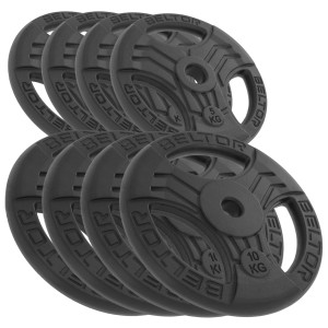 Zestaw 60kg Obciążenie żeliwne kierownica 51,5mm FastGrip Beltor