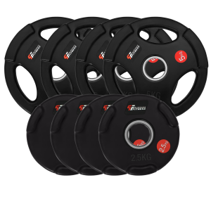 Zestaw 30kg Obciążenie Olimpijskie Gumowane 50mm Platinum Fitness