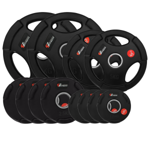 Zestaw 45kg Obciążenie Olimpijskie Gumowane 50mm Platinum Fitness