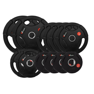 Zestaw 100kg Obciążenie Olimpijskie Gumowane 50mm Platinum Fitness