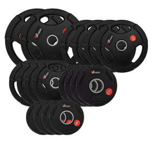 Zestaw 115kg Obciążenie Olimpijskie Gumowane 50mm Platinum Fitness