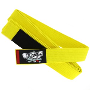 Pas do kimona KIDDO BJJ GI Yellow/Zółty Junior BELTOR