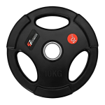 Obciążenie olimpijskie w gumie z uchwytami 10kg/51,5mm Platinum Fitness